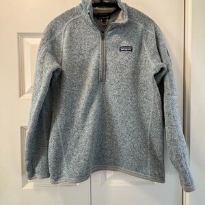 Patagonia Better Sweater Zip-Up Sweater Women’s medium, color Heather blue
